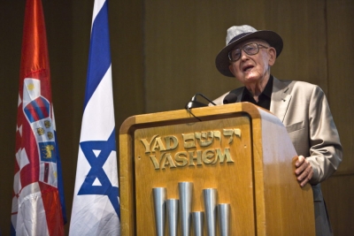 Cerememonia en vivo en recuerdo del Holocausto y el Heroísmo 2020.