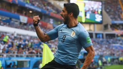 Con gol de Suárez, Uruguay clasifica a la siguiente fase de Rusia 2018